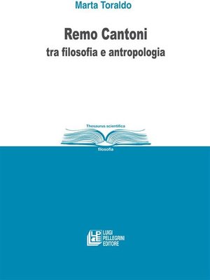 cover image of Remo Cantoni tra filosofia e antropologia